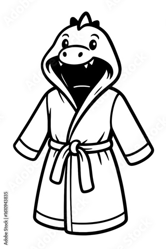 Wallpaper Mural Adorable Kids Dinosaur Robe for Cozy Comfort and Playtime Fun Torontodigital.ca