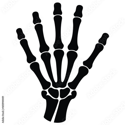 bone hand skeleton vector icon