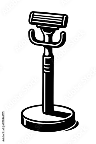Classic Safety Razor with Stand - Essential Grooming and Shaving Tool