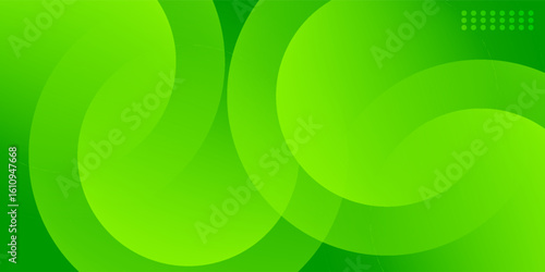 abstract green gradient shapes background