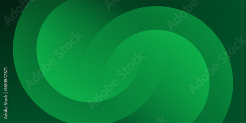 abstract green gradient shapes background