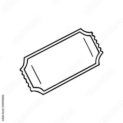 blank event ticket vector template