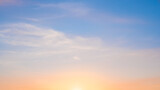 Clouds sky pastel background, Colorful sunset cloud color red, orange, yellow, pink, blue in the evening