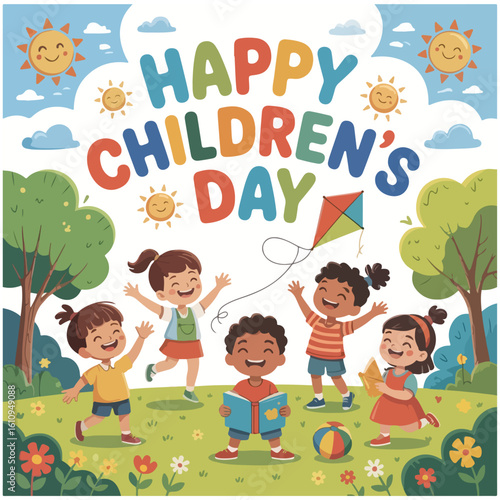 World Children's Day cartoon image 18.eps