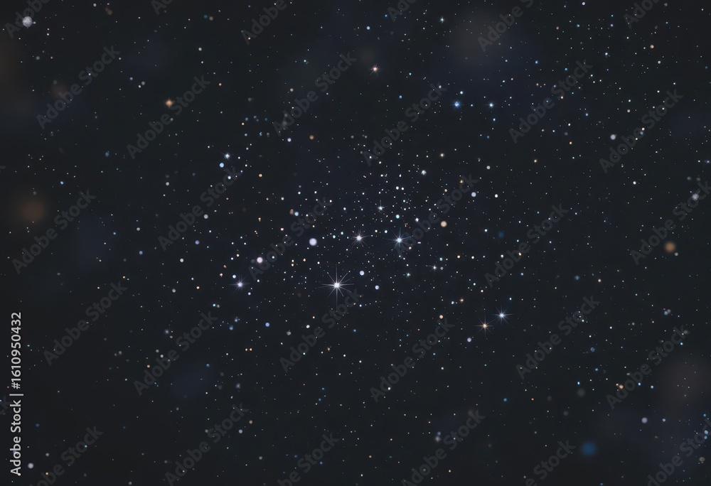 Fototapeta premium Cosmic Simplicity A Clean and Elegant Starfield in a Minimalist Design