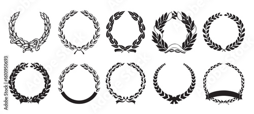 wreaths vector illustration