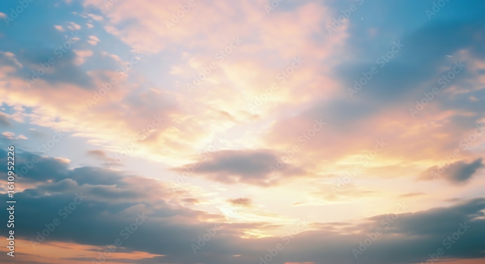 Obraz premium Colorful sky with clouds at sunset