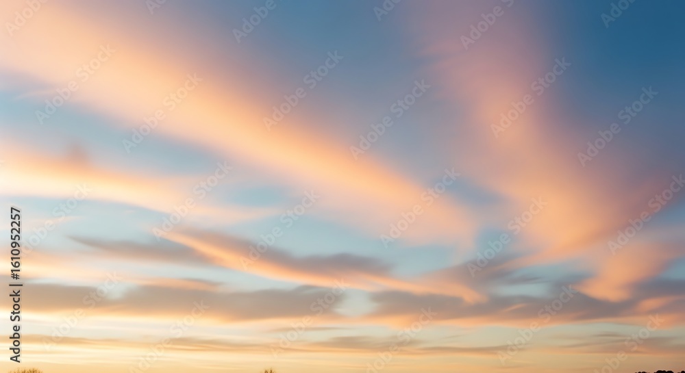 Obraz premium Colorful sunset clouds sky atmosphere