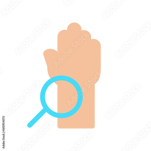 dermatology skin baby simple flat icon illustration