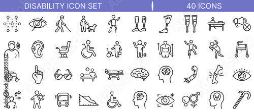 Disability Support and Accessibility Icon Design


