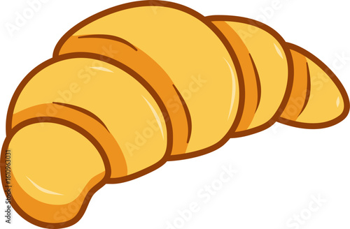 croissant on a white background