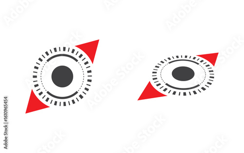 Modern Compass Logo vector ion illustration design v1.5
