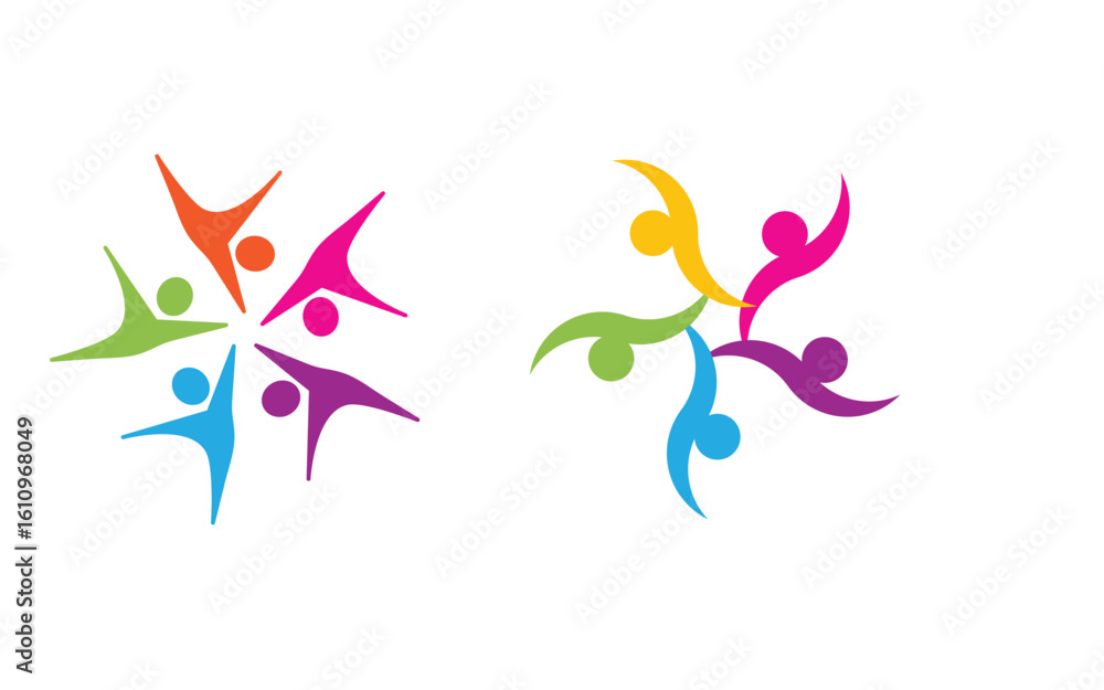 Human care Love adoption group network and social logo design v.72 Human care Love adoption group network and social logo design v.72