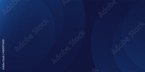 Abstract blue simple glowing geometric lines on dark blue background. Modern good art concept line