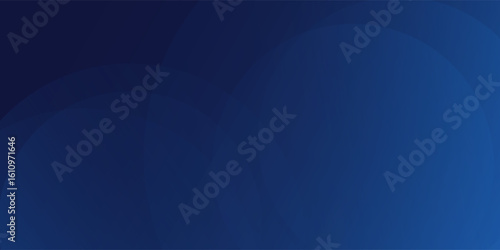Abstract blue simple glowing geometric lines on dark blue background. Modern good