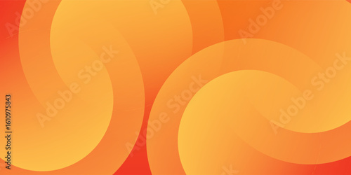 Abstract orange background with circles