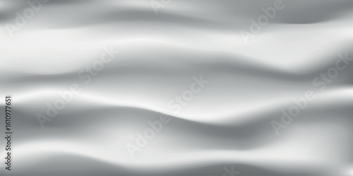 Silk white background. Abstract vector pattern with copy space. Liquid wave texture, smooth drapery wallpaper. Wedding fabric, satin. Wavy design for banner, card, postcard, backdrop.