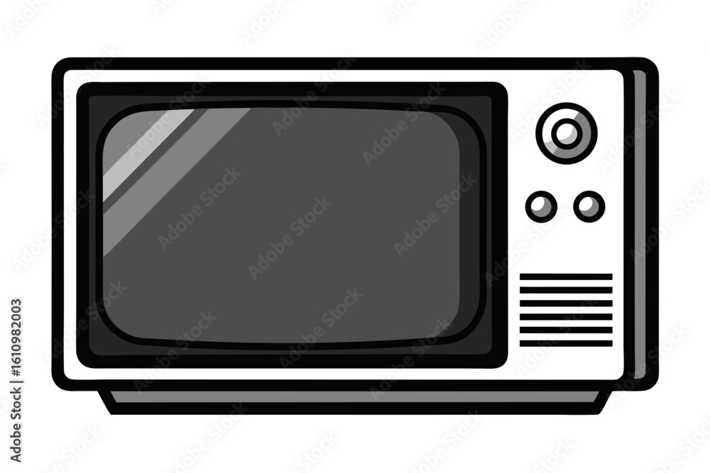 tv black and white on white background tv black and white on white background