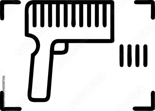 Black silhouette vector icon set of drill bits and other metal work equipment