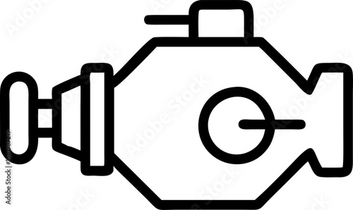 Vector illustration of a gas pump and nozzle with water drops, isolated on a white background