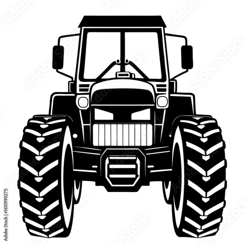 tractor isolated on white background