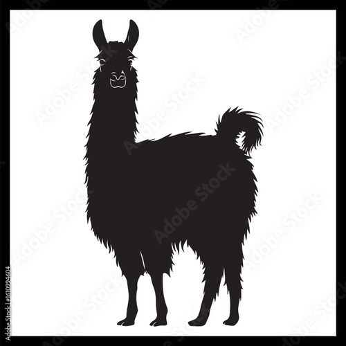 Llama Silhouette Clipart, Animal