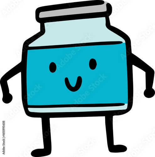 Illustration of medicine vial
