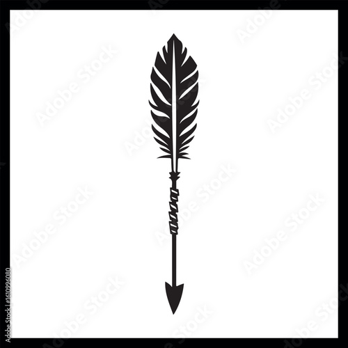 Arrow vector design, black