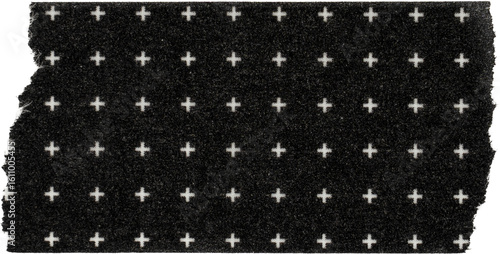Wallpaper Mural Black And White Ripped Cross Washi Tape Torontodigital.ca