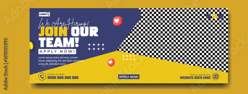 Modern Abstract Graphic Design with Geometric Shapes and Social Media Icons