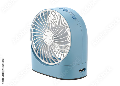 air conditioning fan on white background