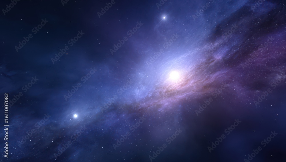 Obraz premium Vast Colorful Nebula In Deep Space