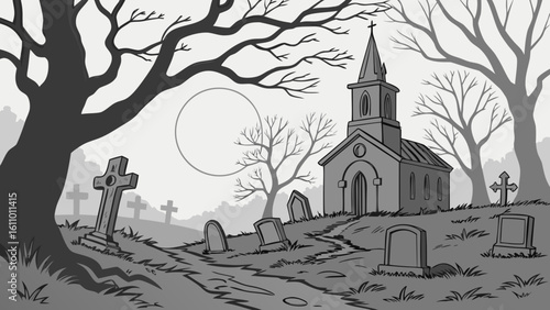 vector illustration of a church
