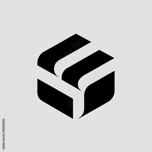 black and white logo