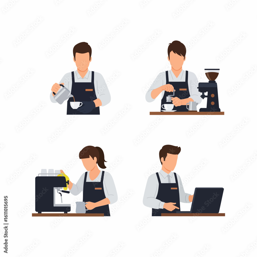 Baristas at Work Coffee Preparation and Operation Baristas at Work Coffee Preparation and Operation