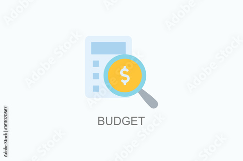 Budget Icon Or Logo Isolated Vector Illustration