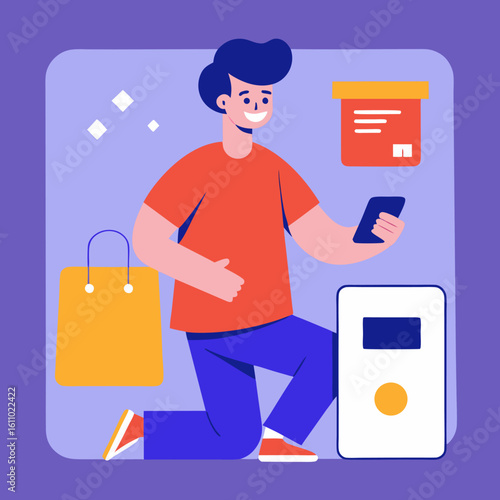 Person Using Buy Now Pay Later App – Digital Financial Service & Flexible Payments


