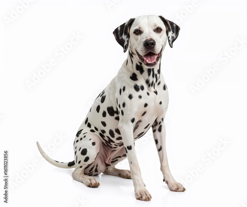 Wallpaper Mural Dalmatian dog wagging tail isolated on transparent background, cheerful pet photo Torontodigital.ca