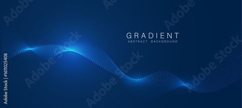 Dark blue glowing lightwave abstract background. Perfect for technology, cybersecurity, or modern branding.