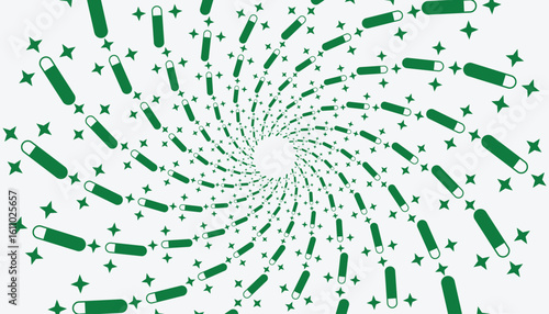 Magic illusion pattern with stars and capsule shapes on a light background. Ideal for abstract designs, digital art, wallpapers, and creative graphic projects.