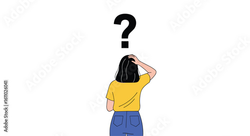 Understanding confusion and uncertainty a visual representation of a person experiencing doubt and seeking answers