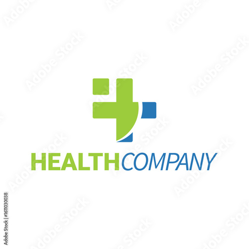modern pictorial simple health logo template for brand new company