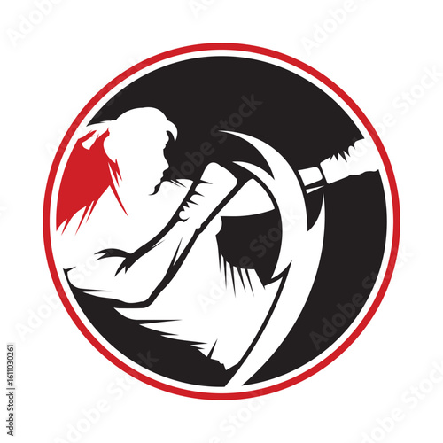 kick boxing logo vector icon. kick boxer attack sport logo icon vector.