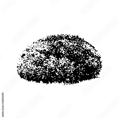 Vector Abstract black granular cluster .