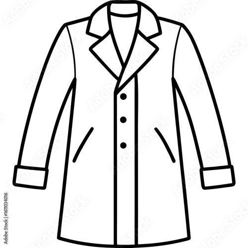 Modern Overcoat Illustration