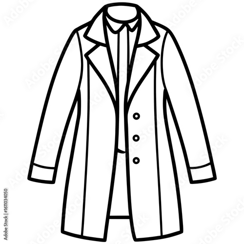 Modern Overcoat Illustration