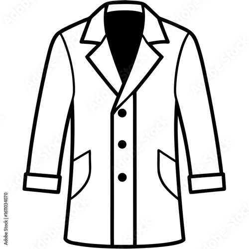 Modern Overcoat Illustration