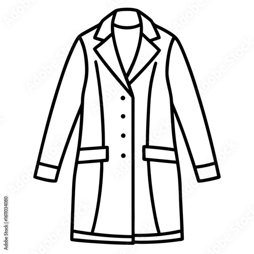 Modern Overcoat Illustration