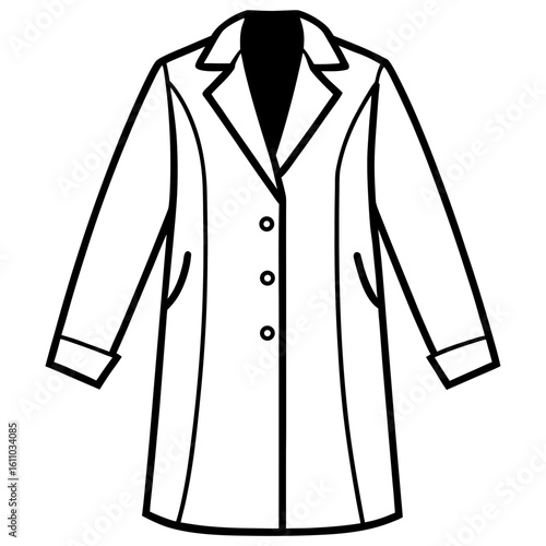 Modern Overcoat Illustration