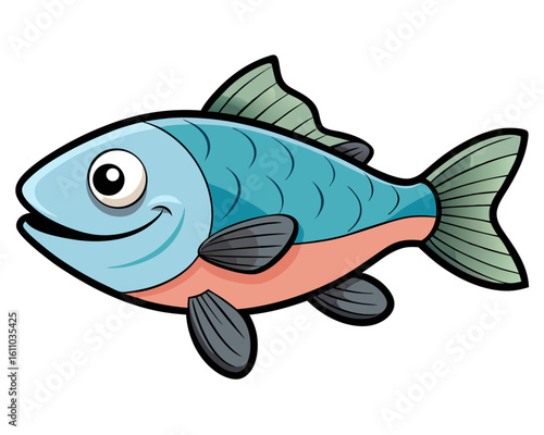 Tilapia on background white